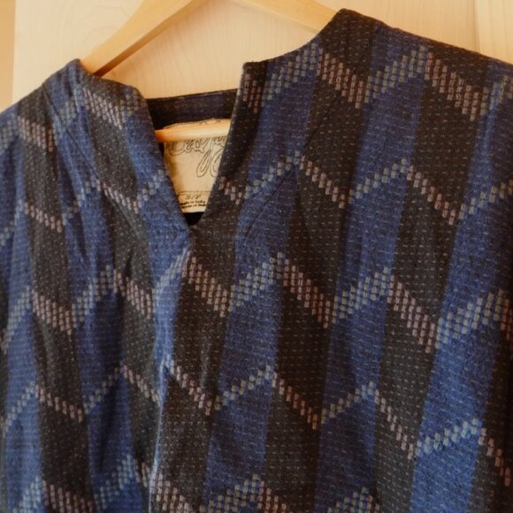 ace&jig Blue Caftan-style Woven Top Small (fits larger) - Picture 2 of 5